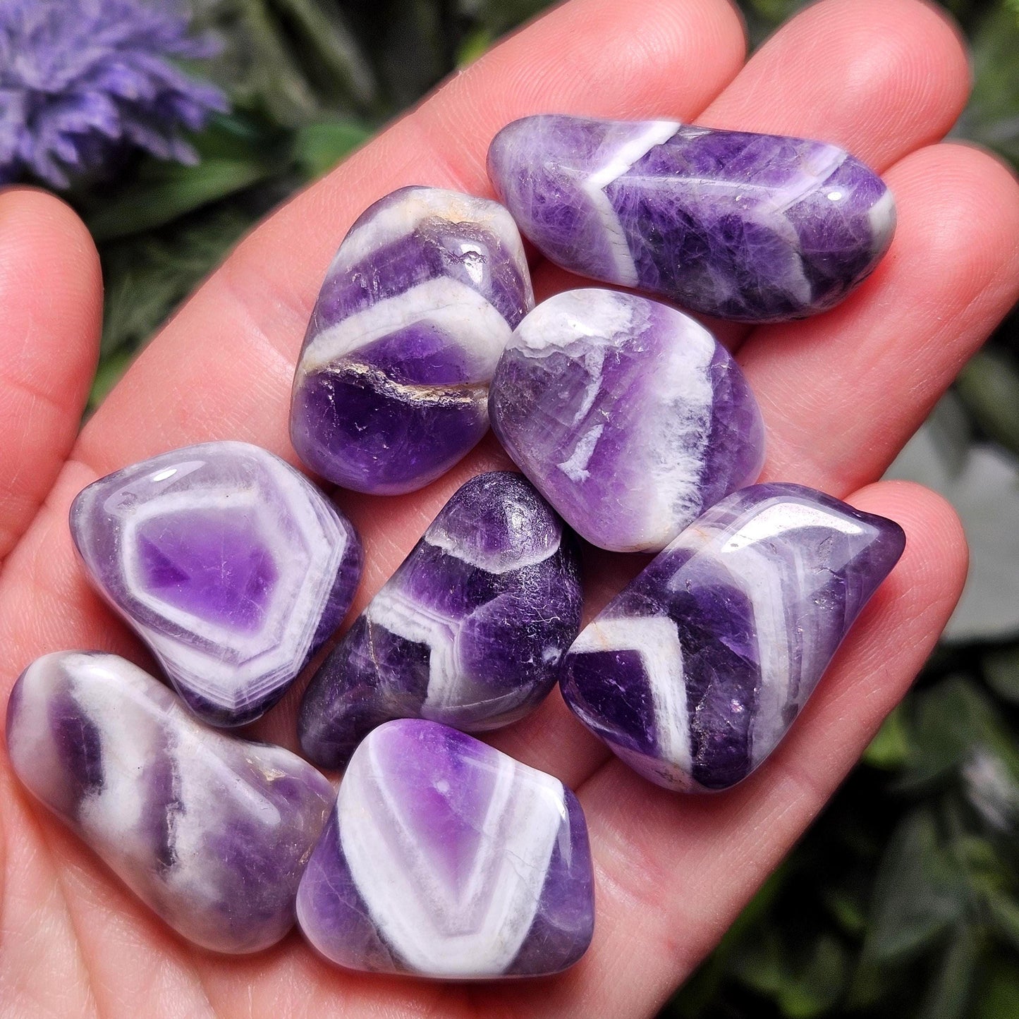 Chevron Amethyst Crystal, Namibian Polished Amethyst, Choose Your Size