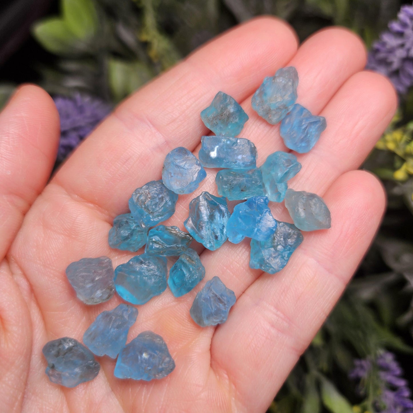 Blue Apatite Crystal, Raw Apatite Stone Specimen