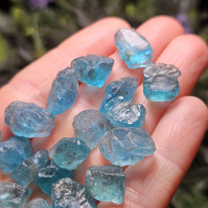 Blue Apatite Crystal, Raw Apatite Stone Specimen