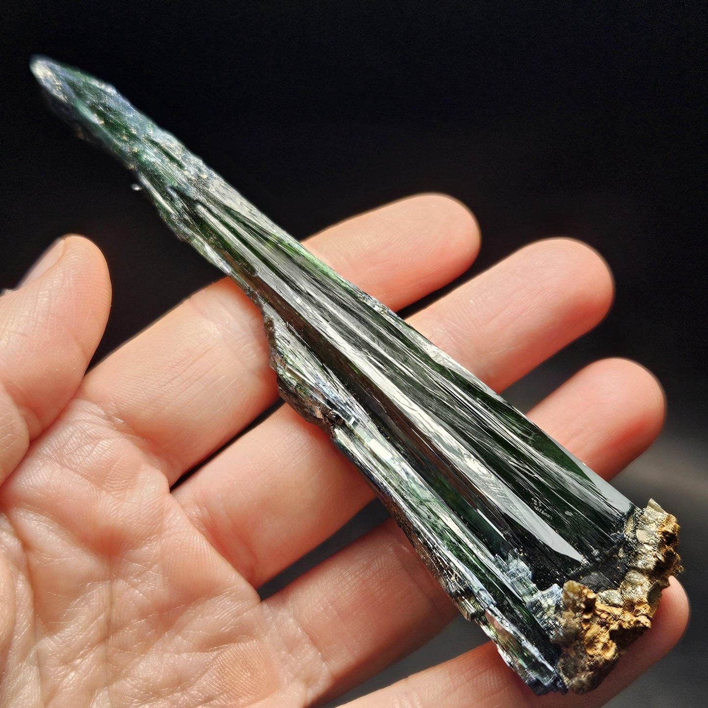 Vivianite Crystal Specimen 31.08g, Terminated Vivianite Crystal, Raw Blue