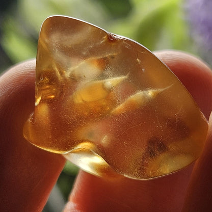 Enhydro Amber with MOVING Bubbles, 2.35g