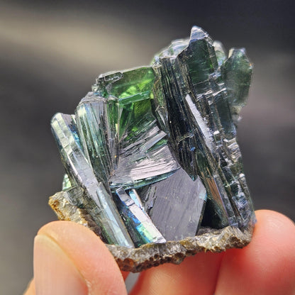 Vivianite Crystal Cluster 42.65g, Vivianite Specimen, Raw Blue