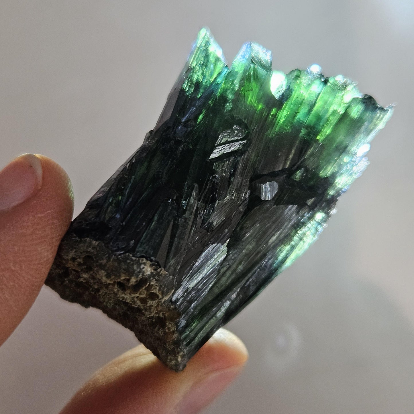 Vivianite Crystal Cluster 42.65g, Vivianite Specimen, Raw Blue