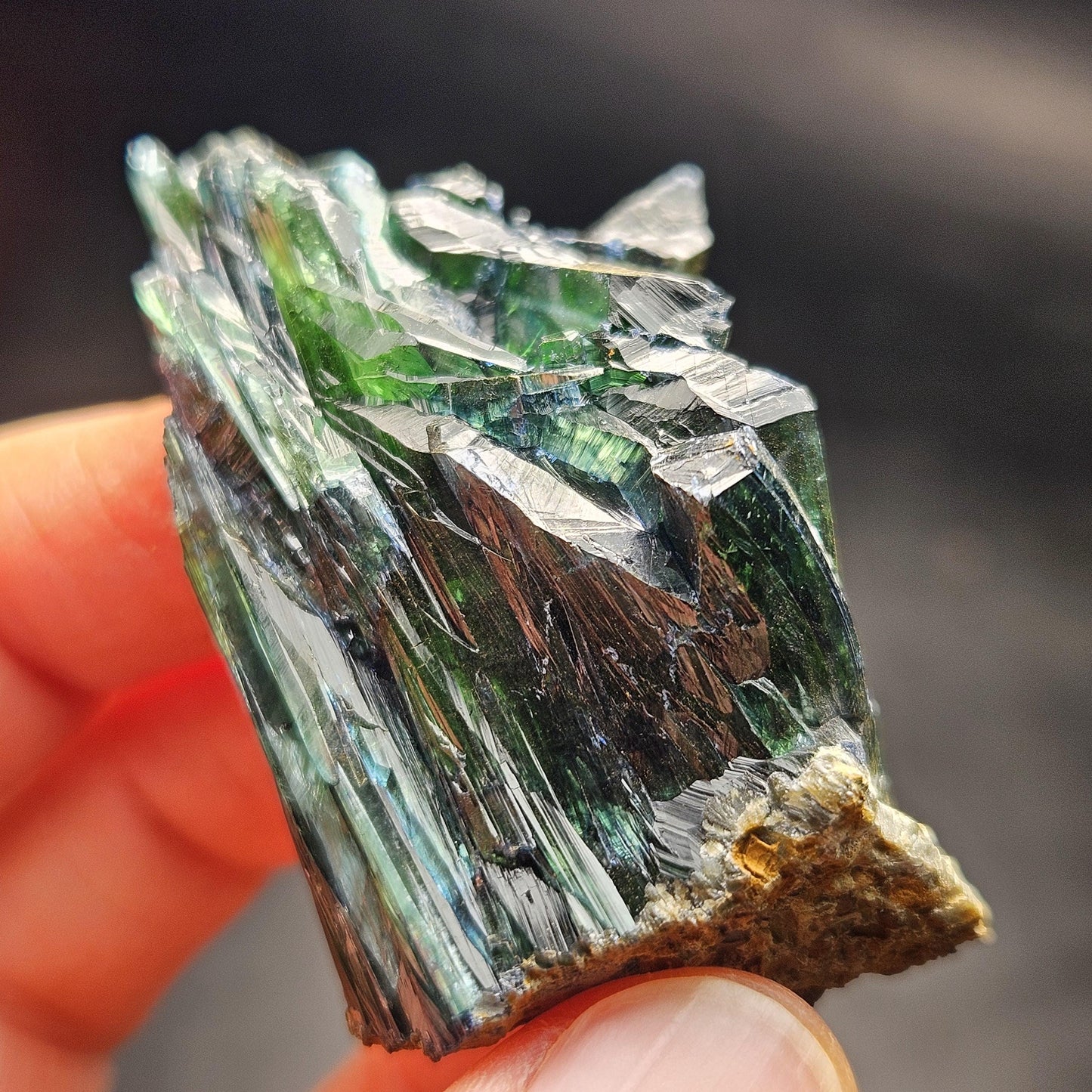 Vivianite Crystal Cluster 42.65g, Vivianite Specimen, Raw Blue