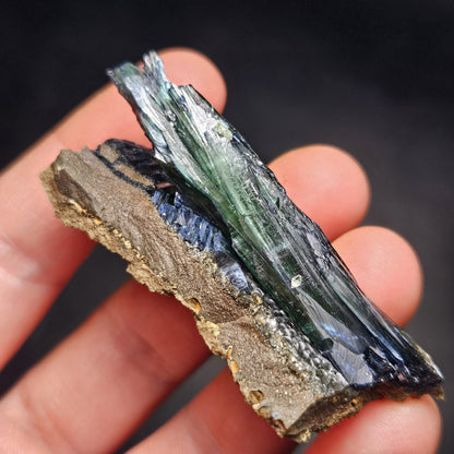 Vivianite Crystal Specimen 25.78g, Terminated Vivianite Crystal, Raw Blue