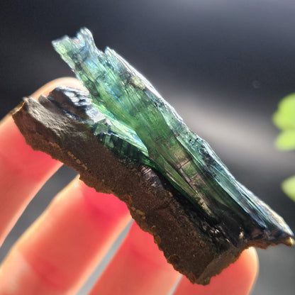 Vivianite Crystal Specimen 25.78g, Terminated Vivianite Crystal, Raw Blue