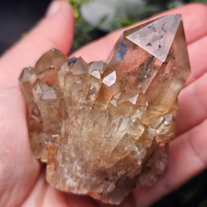 Kundalini Congo Citrine Quartz Cluster 132.59g, Smoky Citrine Crystal Multi