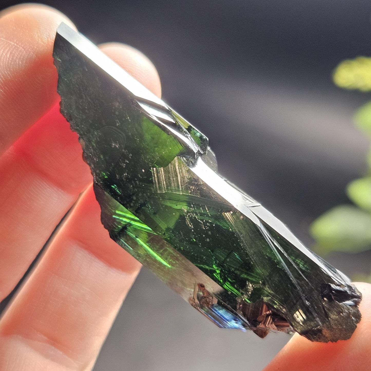 Vivianite Crystal Specimen 19.11g, Terminated Vivianite Crystal, Raw Blue