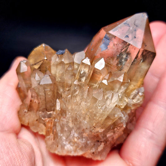Kundalini Congo Citrine Quartz Cluster 132.59g, Smoky Citrine Crystal Multi