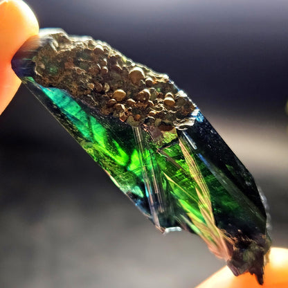 Vivianite Crystal Specimen 19.11g, Terminated Vivianite Crystal, Raw Blue