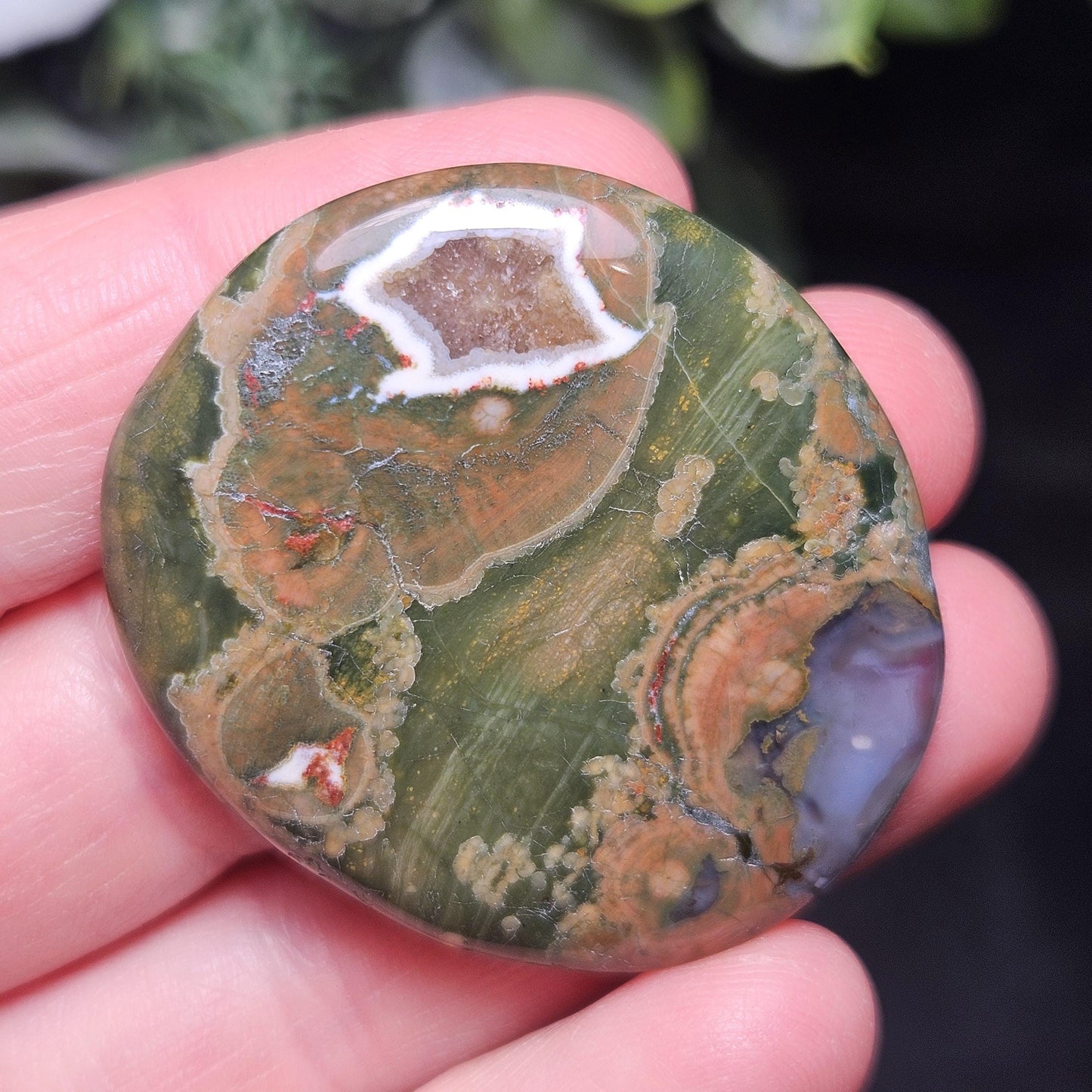 Rainforest Jasper Crystal, Polished Rainforest Jasper Specimen