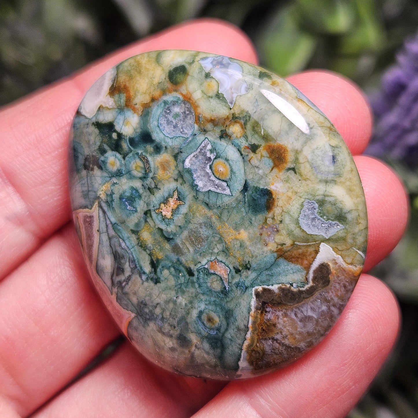 Rainforest Jasper Crystal, Polished Rainforest Jasper Specimen