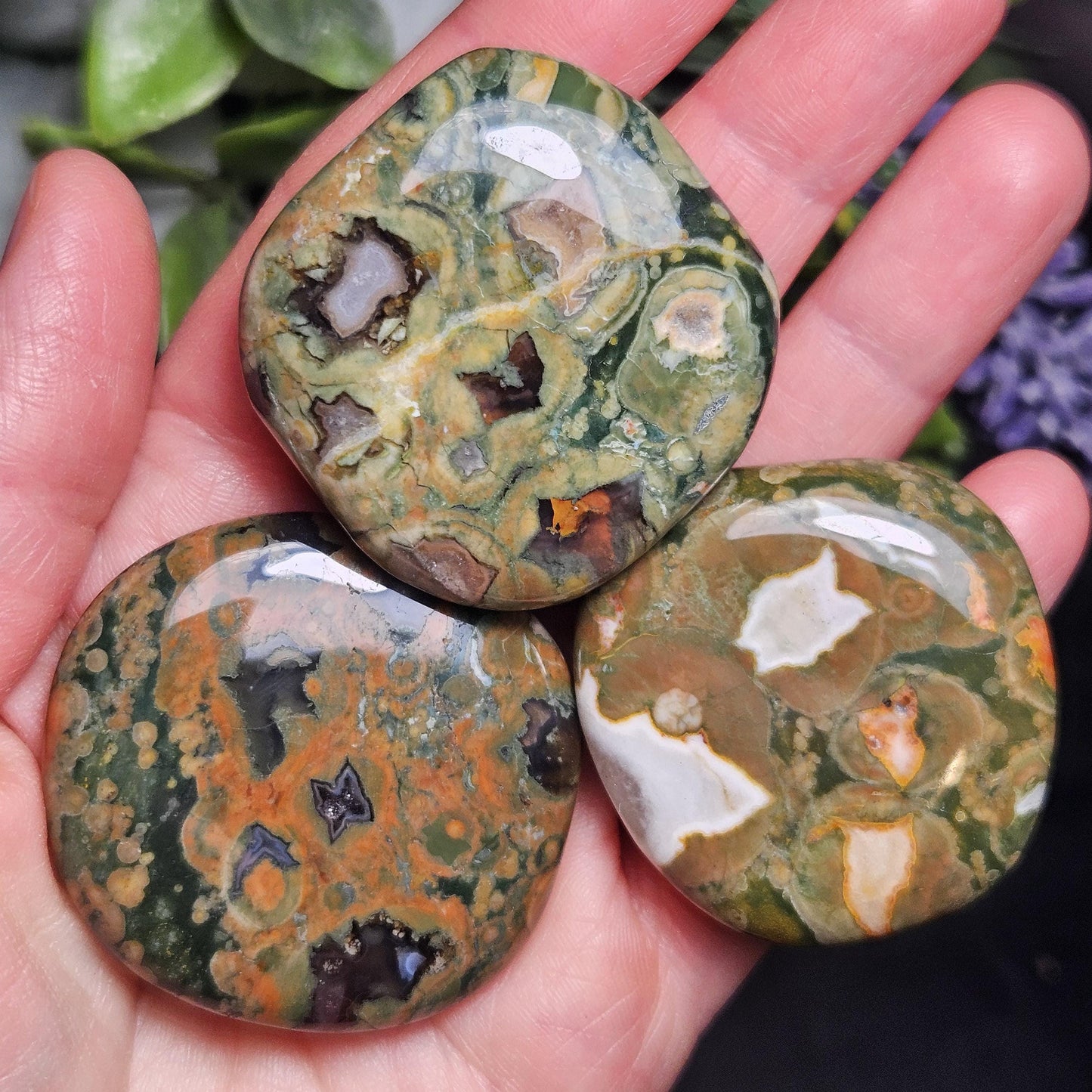 Rainforest Jasper Crystal, Polished Rainforest Jasper Specimen