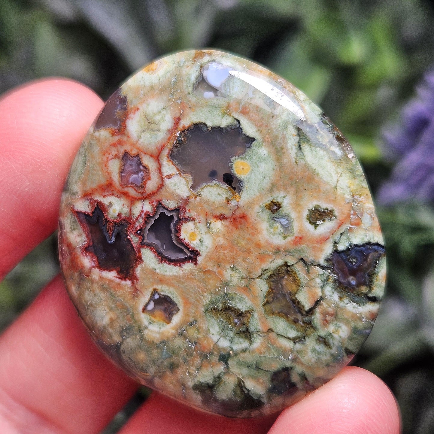 Rainforest Jasper Crystal, Polished Rainforest Jasper Specimen