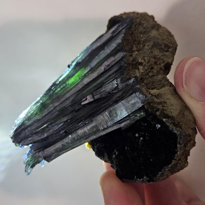 Vivianite Crystal Cluster 92.79g, Vivianite Specimen, Raw Blue