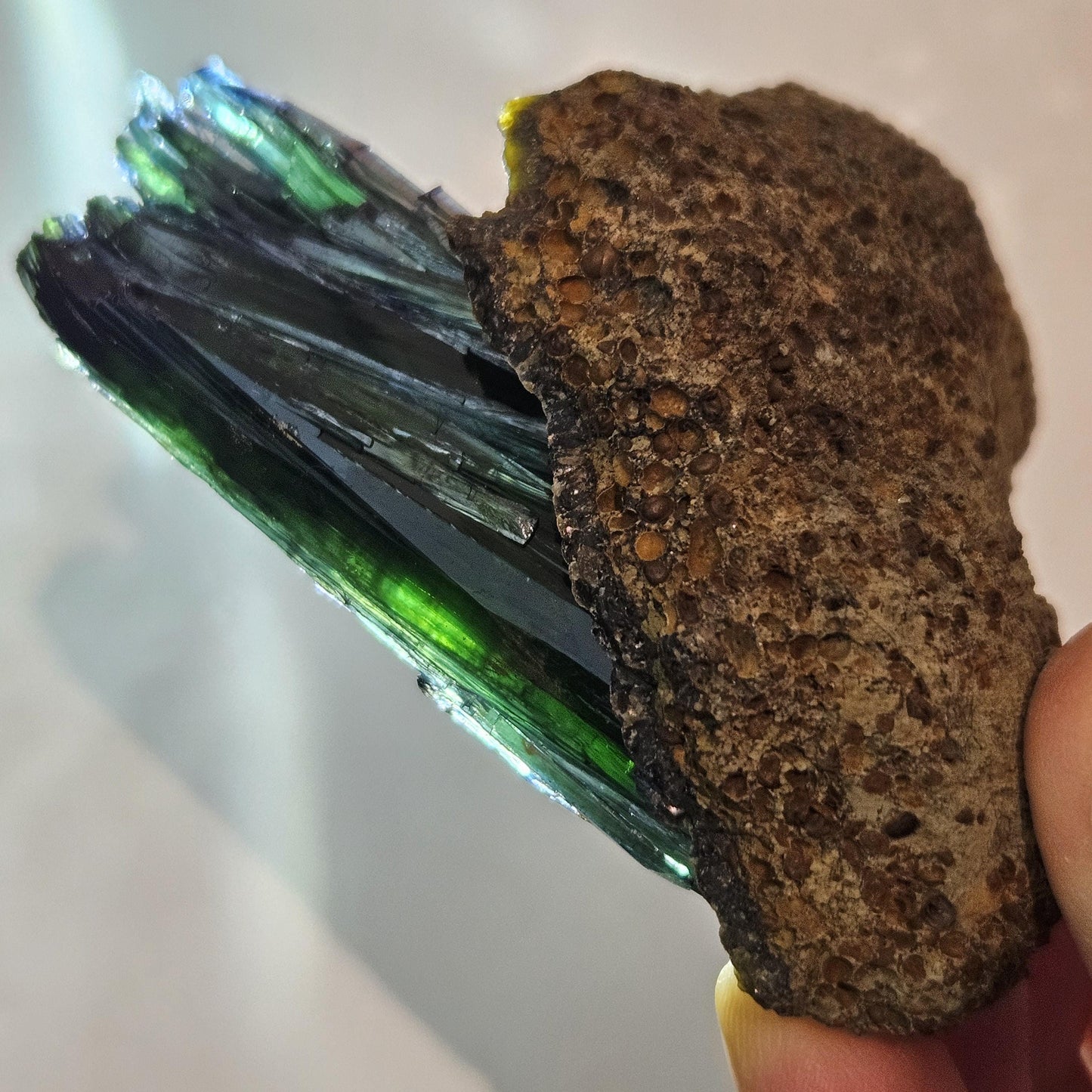 Vivianite Crystal Cluster 92.79g, Vivianite Specimen, Raw Blue