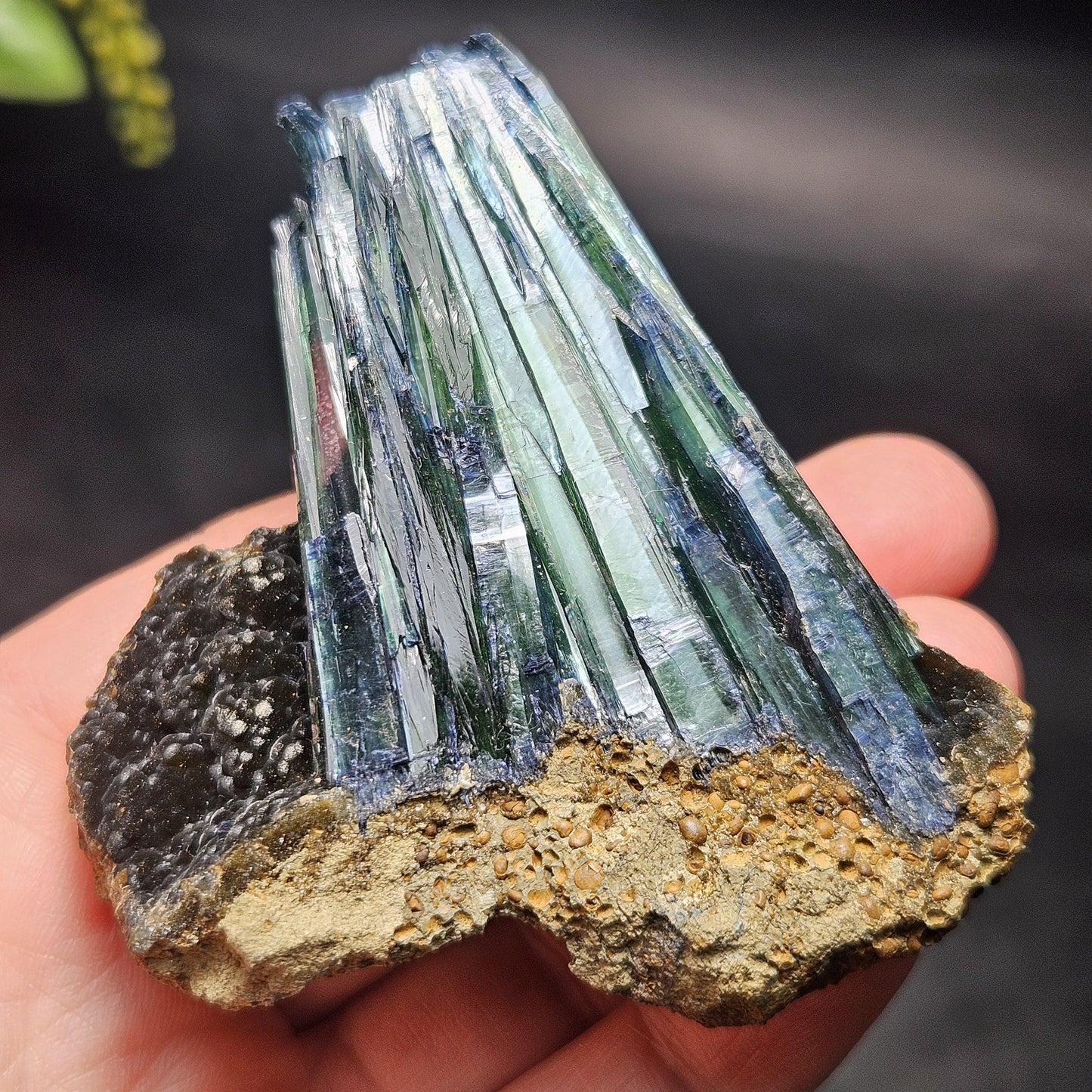 Vivianite Crystal Cluster 92.79g, Vivianite Specimen, Raw Blue