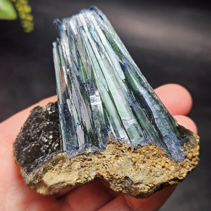 Vivianite Crystal Cluster 92.79g, Vivianite Specimen, Raw Blue