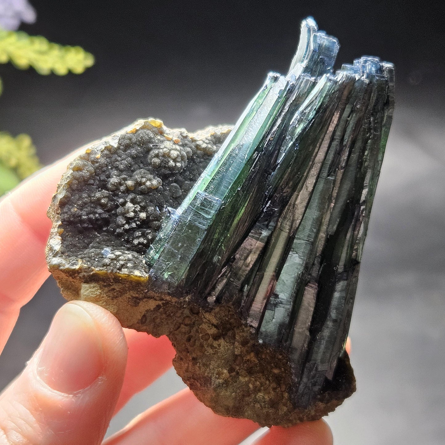 Vivianite Crystal Cluster 92.79g, Vivianite Specimen, Raw Blue