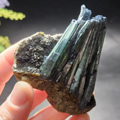 Vivianite Crystal Cluster 92.79g, Vivianite Specimen, Raw Blue