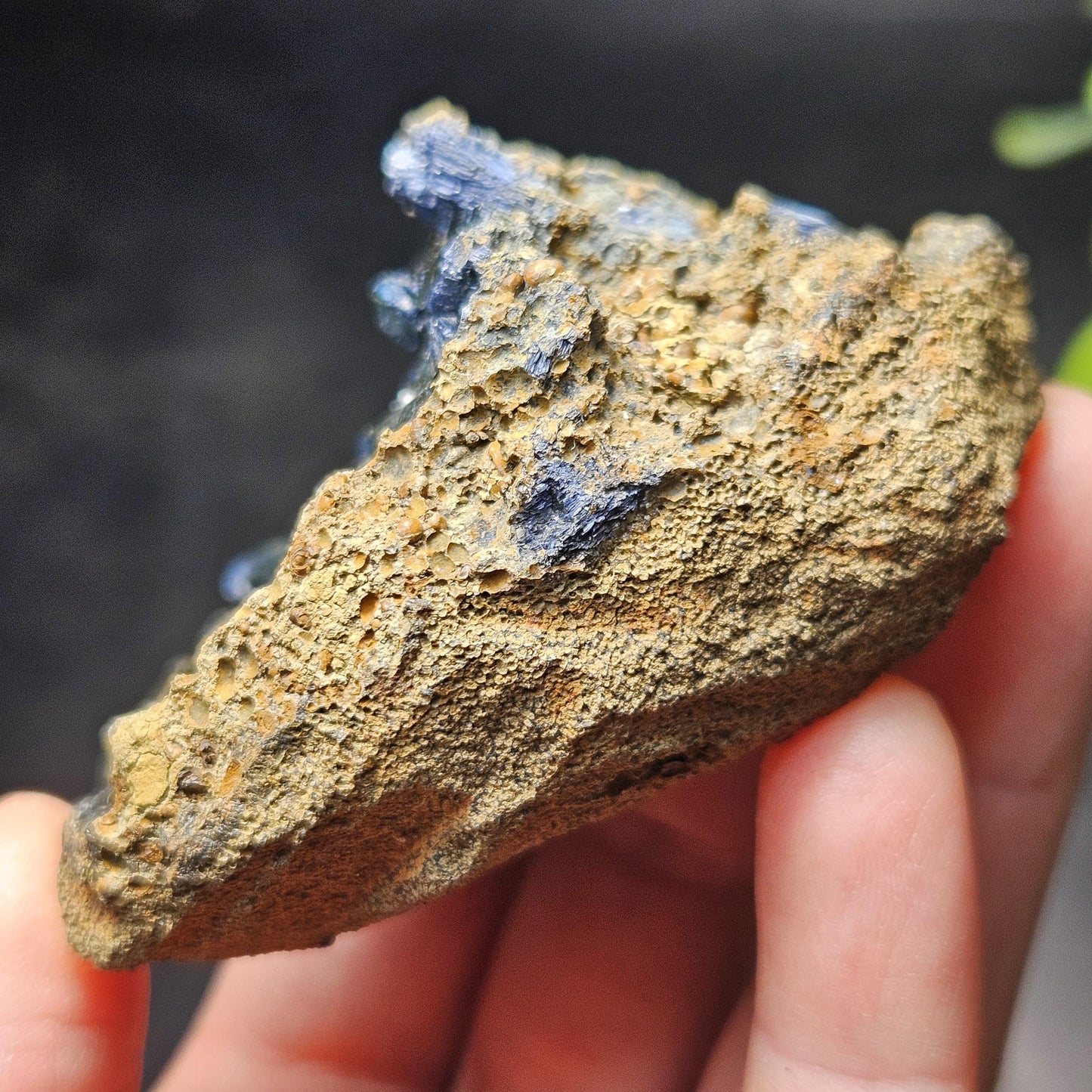 Vivianite Crystal Cluster 130.08g, Vivianite Specimen, Raw Blue