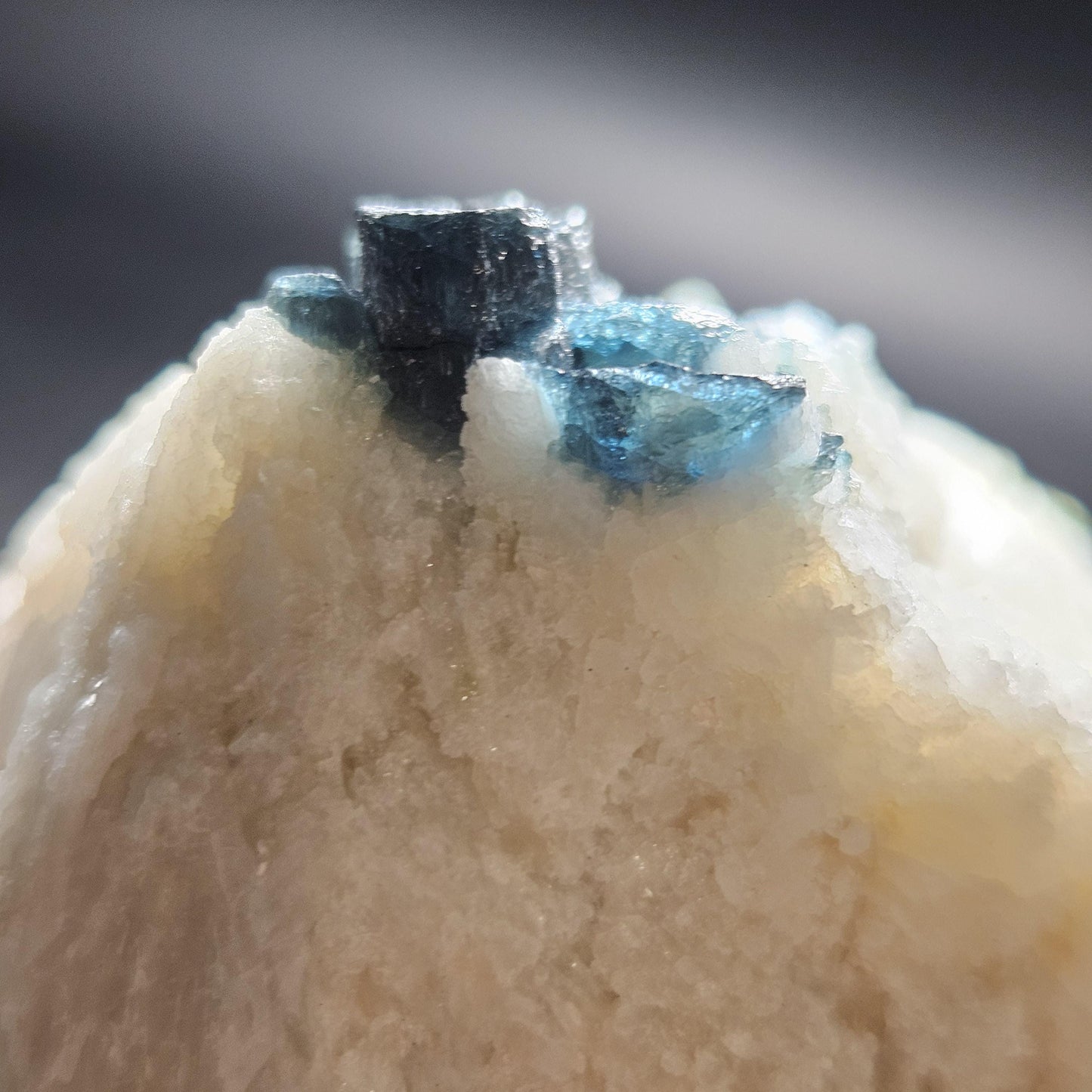 Blue Watermelon Tourmaline on Cookeite 355g, Bicolored Brazilian Tourmaline Specimen, Green Blue Pink Tourmaline Crystal