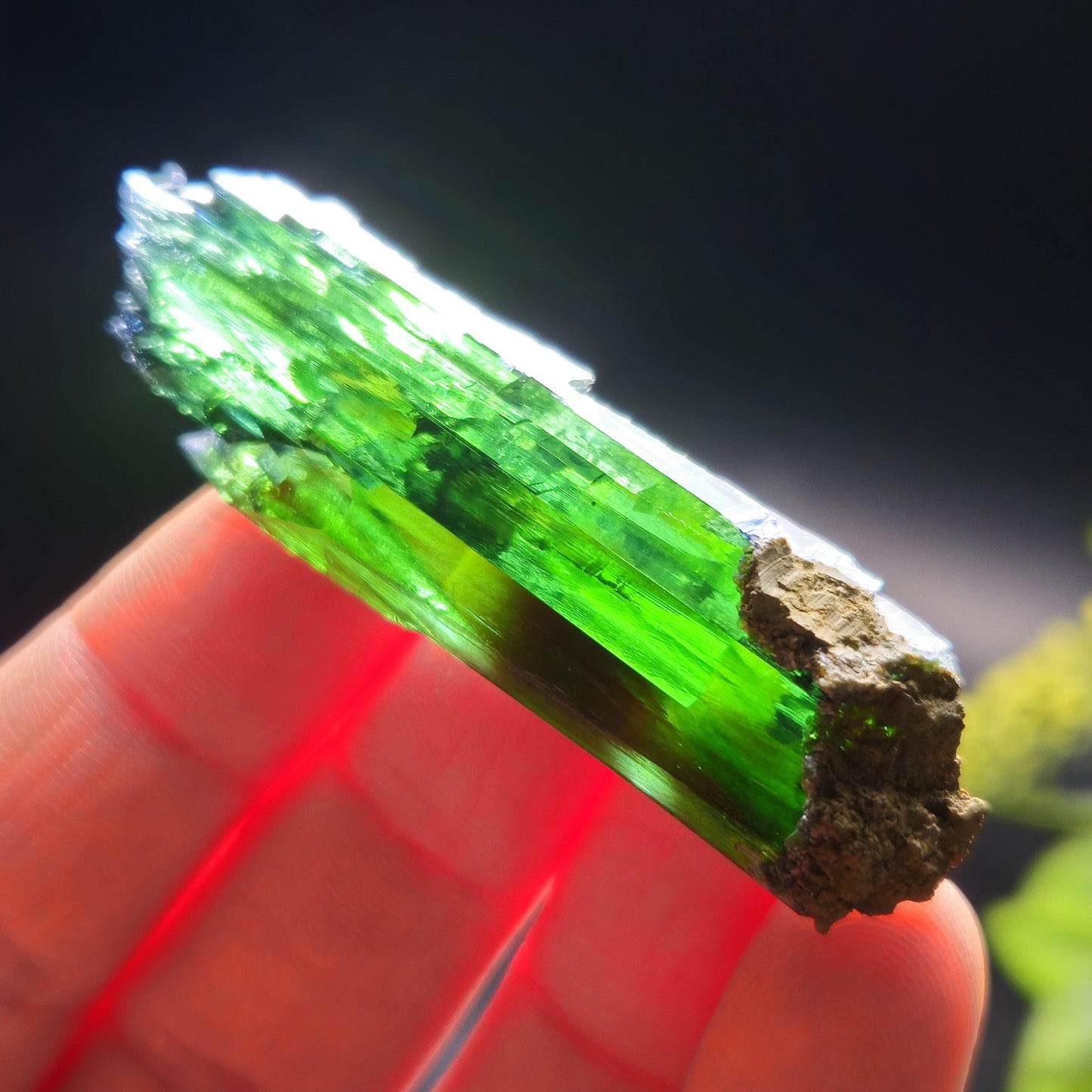 Vivianite Crystal Specimen 10.60g, Terminated Vivianite Crystal, Raw Blue