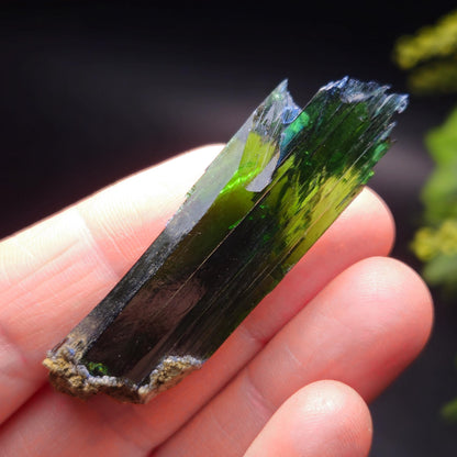 Vivianite Crystal Specimen 10.60g, Terminated Vivianite Crystal, Raw Blue