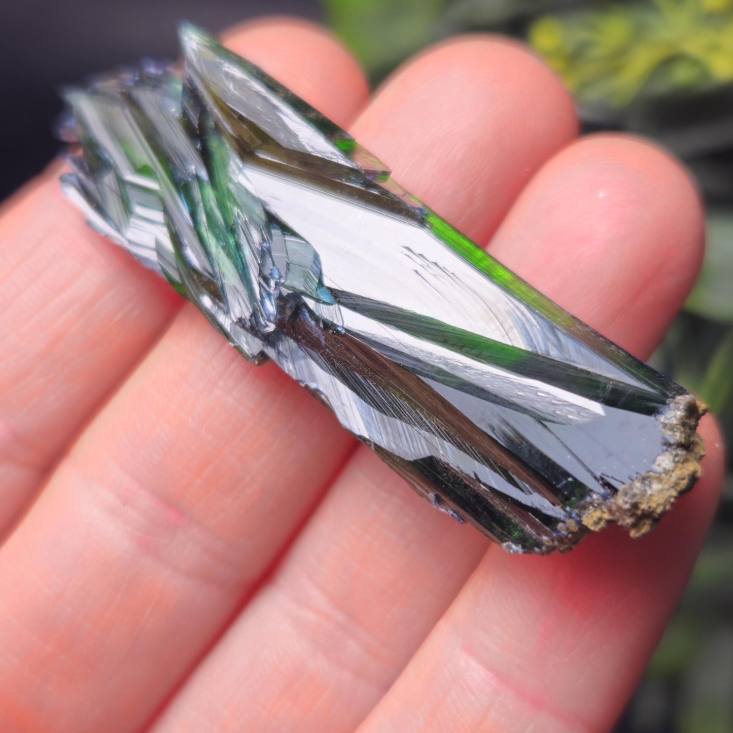 Vivianite Crystal Specimen 10.60g, Terminated Vivianite Crystal, Raw Blue