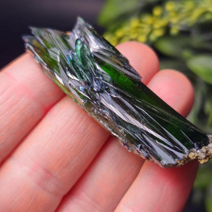 Vivianite Crystal Specimen 10.60g, Terminated Vivianite Crystal, Raw Blue