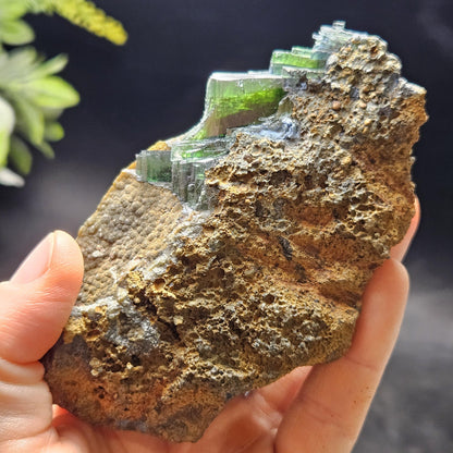 Vivianite Crystal Specimen 266g, Terminated Vivianite Crystal Cluster, Raw Blue