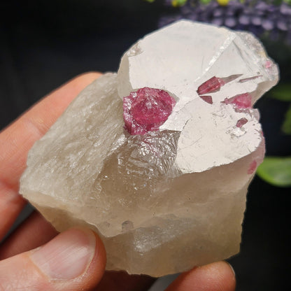 Bubblegum Pink Tourmaline in Quartz from Brazil 115.67g