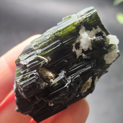 Green, Blue & Black Tourmaline Crystal 98g, Brazilian Tourmaline Specimen