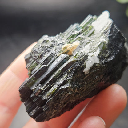 Green, Blue & Black Tourmaline Crystal 98g, Brazilian Tourmaline Specimen