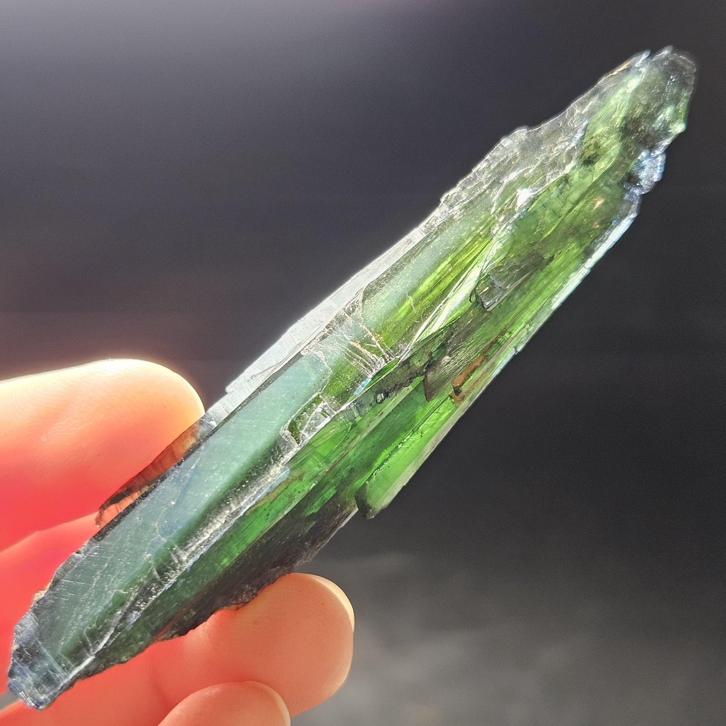 Vivianite Crystal Specimen 18.08g, Terminated Vivianite Crystal, Raw Blue