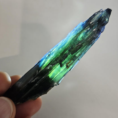 Vivianite Crystal Specimen 18.08g, Terminated Vivianite Crystal, Raw Blue