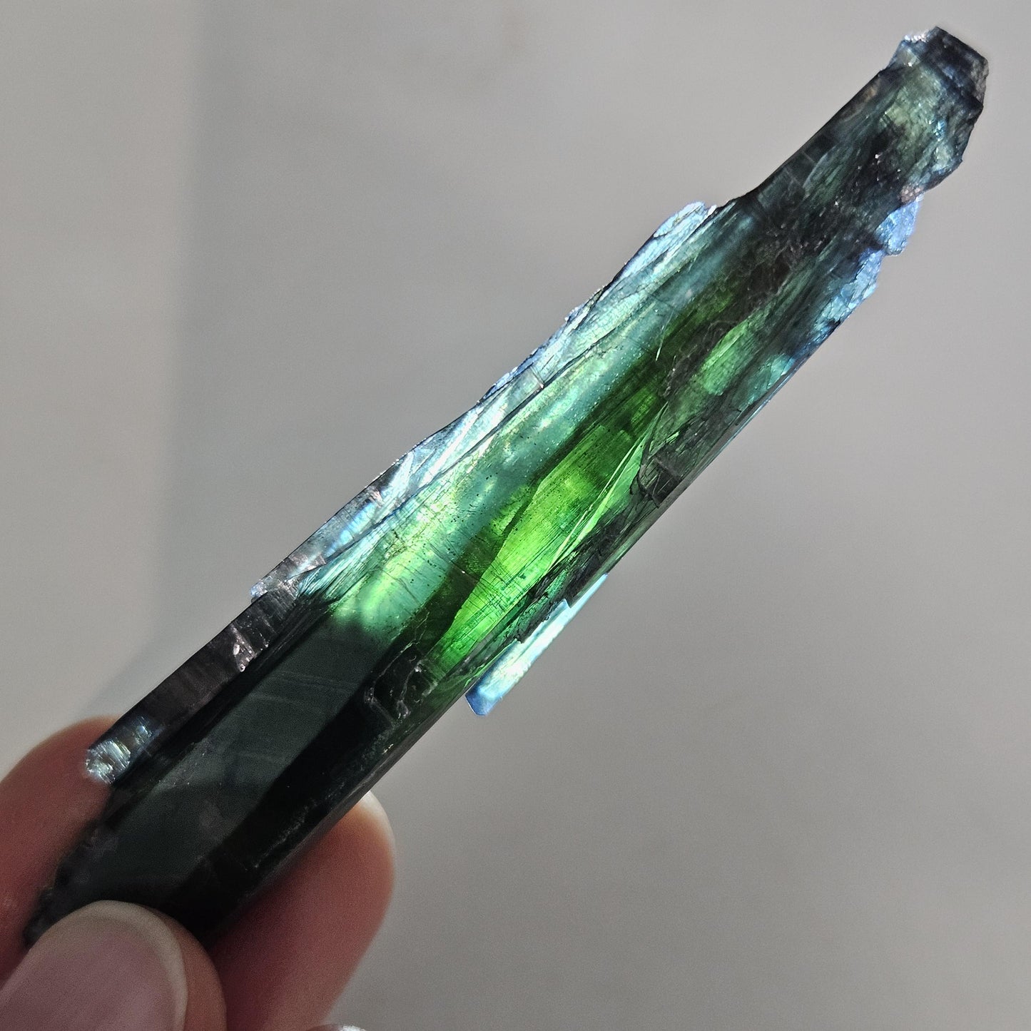 Vivianite Crystal Specimen 18.08g, Terminated Vivianite Crystal, Raw Blue