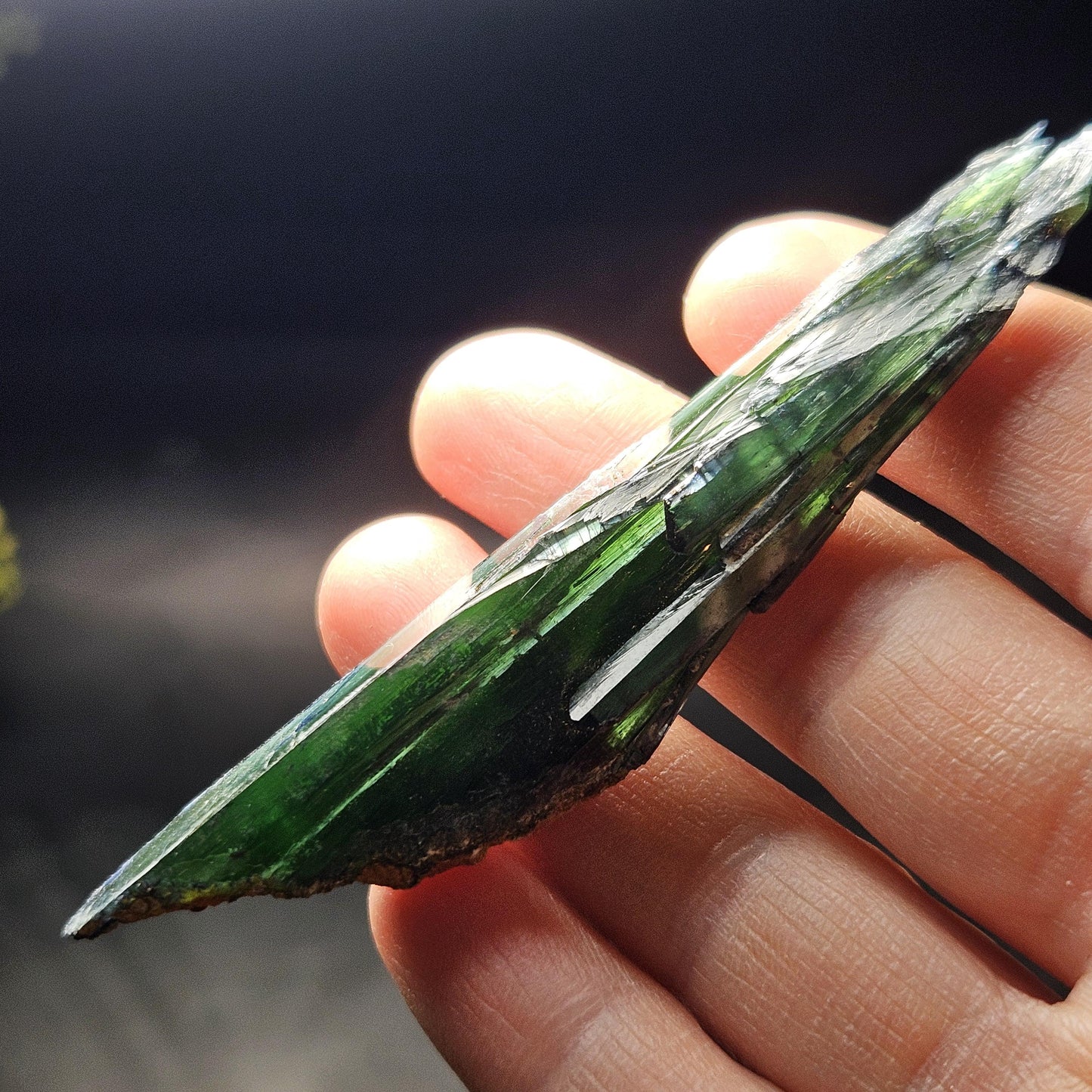 Vivianite Crystal Specimen 18.08g, Terminated Vivianite Crystal, Raw Blue
