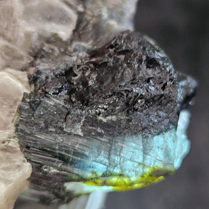 Blue Tourmaline Crystal 62.77g