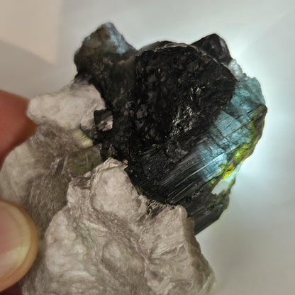 Blue Tourmaline Crystal 62.77g
