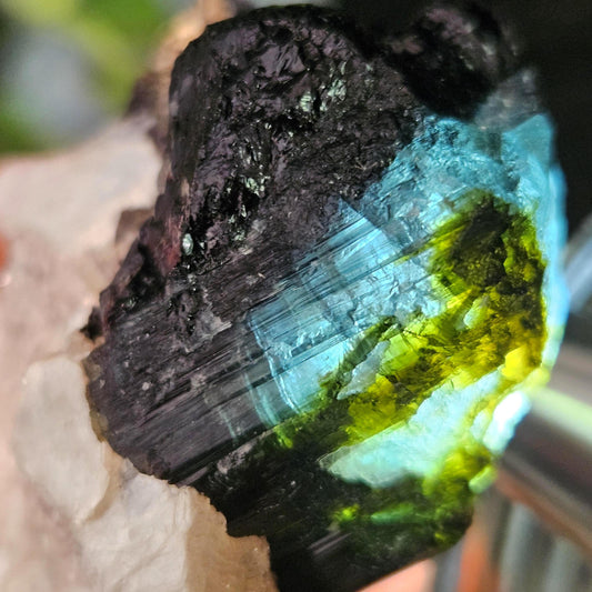Blue Tourmaline Crystal 62.77g