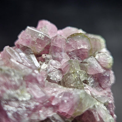 Watermelon Tourmaline Crystal Cluster 41.96g