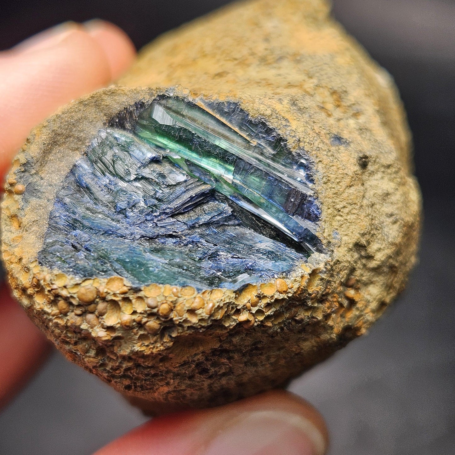 Vivianite Crystal Cluster 159g, Vivianite Specimen, Raw Blue