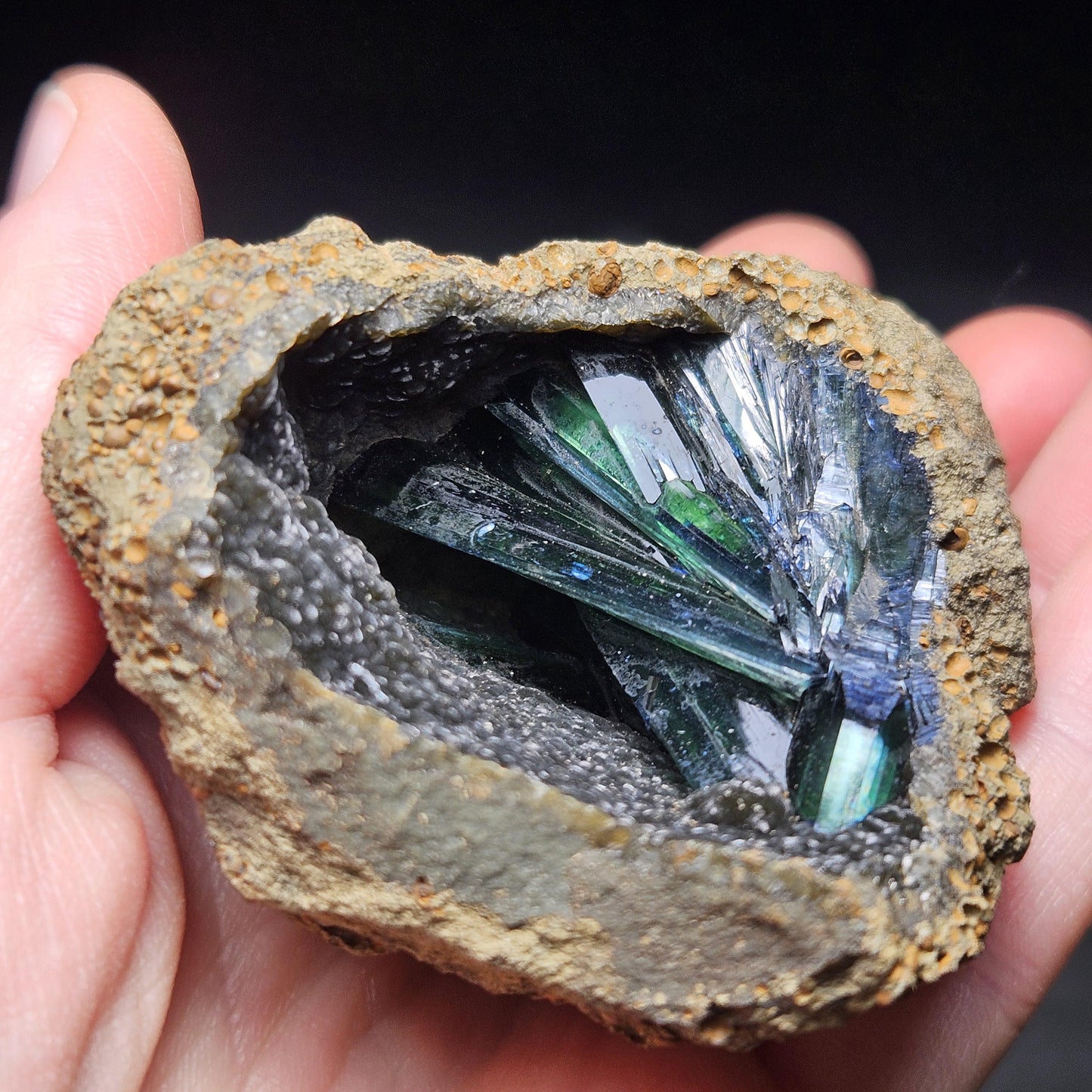 Vivianite Crystal Cluster 159g, Vivianite Specimen, Raw Blue