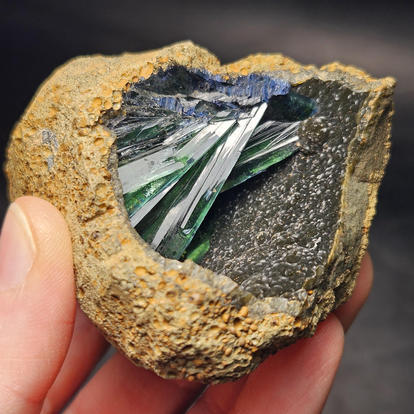 Vivianite Crystal Cluster 159g, Vivianite Specimen, Raw Blue