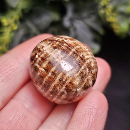 Brown Aragonite Tumbled Crystal from Peru (1"), Polished Aragonite Stone Specimen