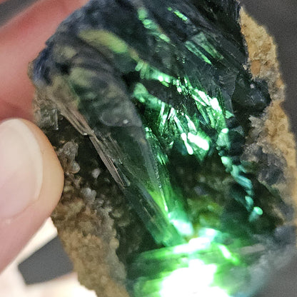 Vivianite Crystal Cluster 75.78g, Vivianite Specimen, Raw Blue