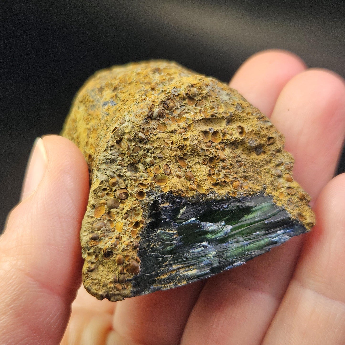 Vivianite Crystal Cluster 75.78g, Vivianite Specimen, Raw Blue
