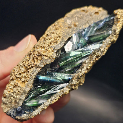 Vivianite Crystal Cluster 192g, Vivianite Specimen, Raw Blue