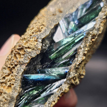 Vivianite Crystal Cluster 192g, Vivianite Specimen, Raw Blue
